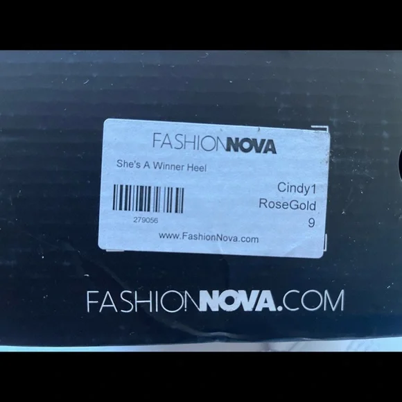 Fashion Nova Rose Gold Heels - Picture 2 of 8